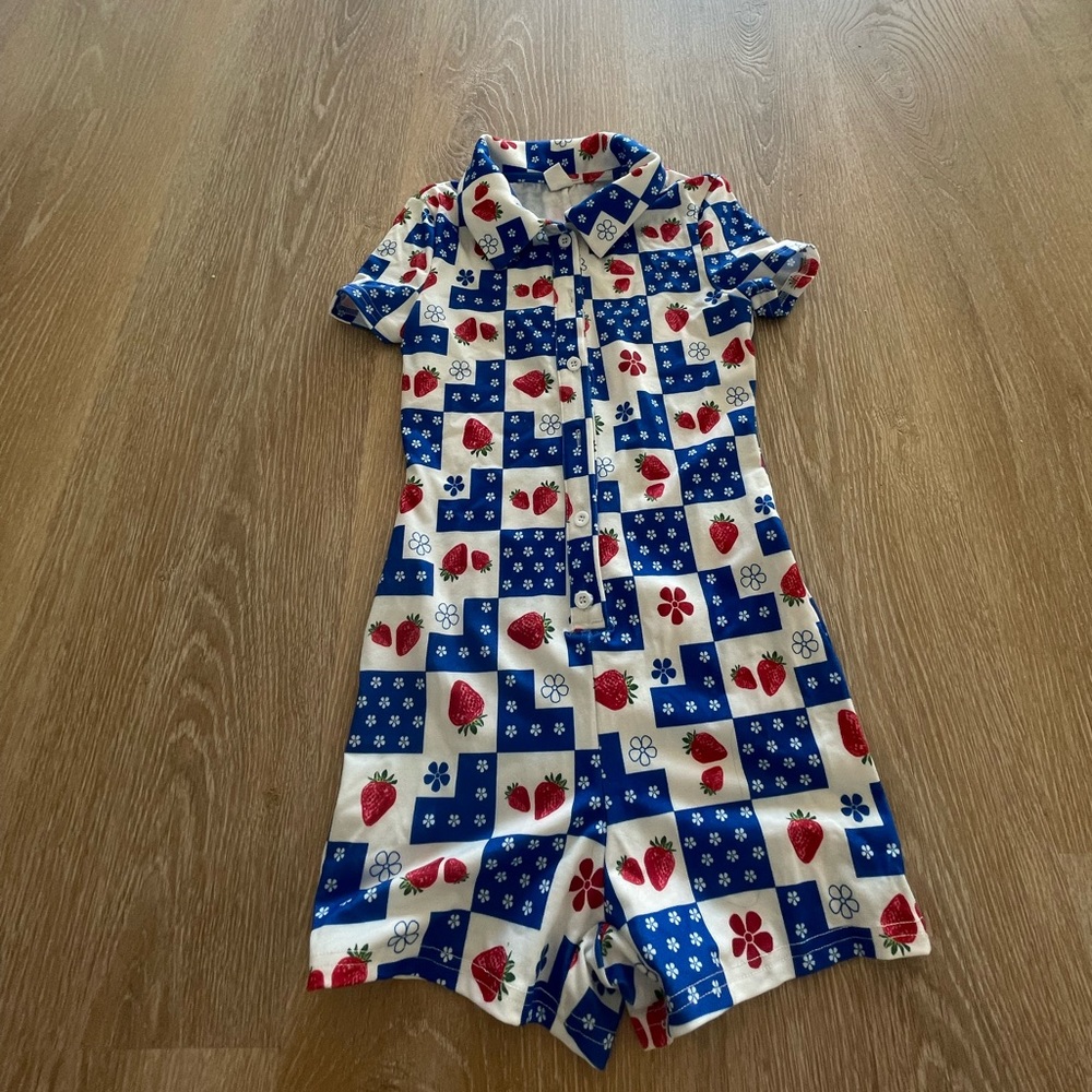 Girls shorts romper